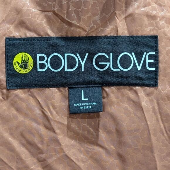 Body Glove Women's Large Hooded with Faux Fur Trim Jacket Zip Up in Black - Picture 9 of 10